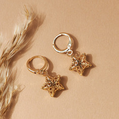 Charmz Star Embellished Hoop Earrings