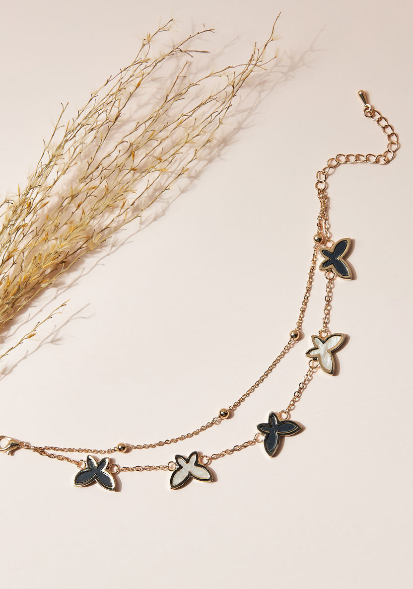 Charmz Embellished Anklet with Lobster Clasp Closure-Jewellery-image-0