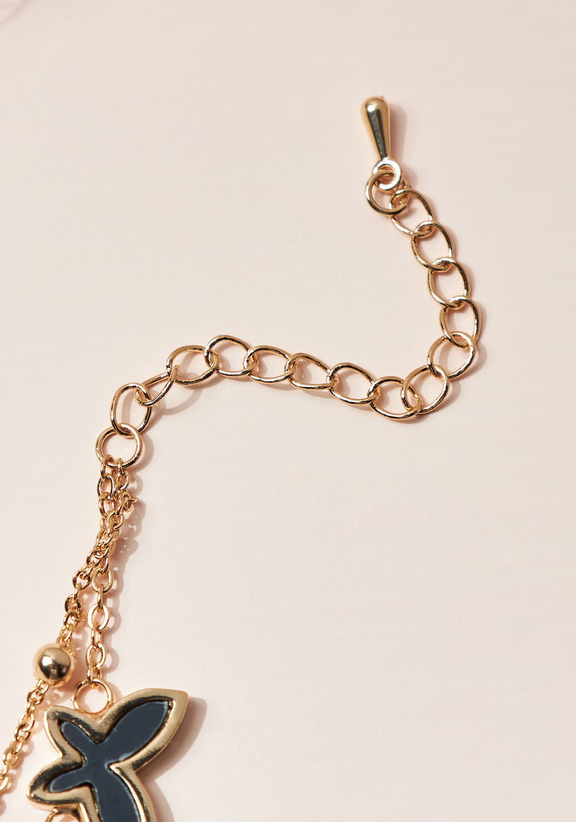 Charmz Embellished Anklet with Lobster Clasp Closure-Jewellery-image-2