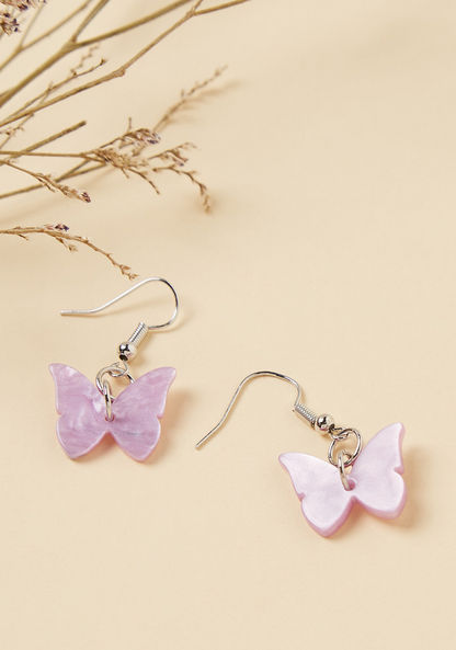 Charmz Butterfly Hook Earrings-Jewellery-image-0