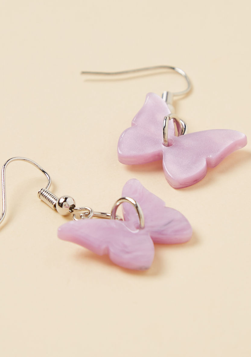 Charmz Butterfly Hook Earrings-Jewellery-image-2