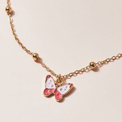 Charmz Butterfly Pendant Necklace with Lobster Clasp Closure-Jewellery-image-1