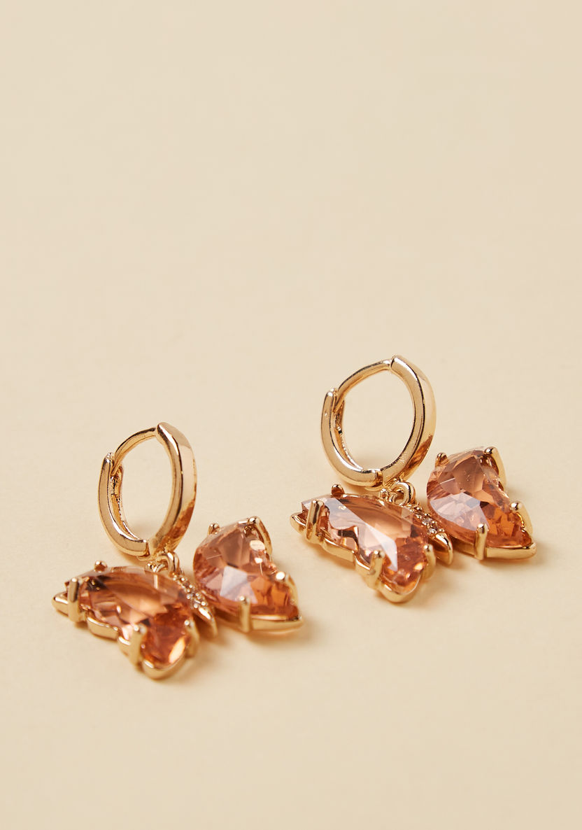 Charmz Butterfly Hoop Earrings-Jewellery-image-1