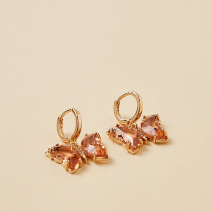 Charmz Butterfly Hoop Earrings-Jewellery-image-1