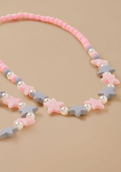 Charmz Beaded Necklace and Bracelet Set-Jewellery-image-3