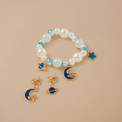 Charmz Beaded Bracelet and Earrings Set-Jewellery-image-0