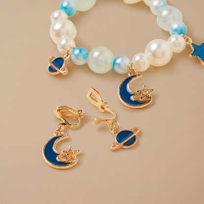 Charmz Beaded Bracelet and Earrings Set-Jewellery-image-3