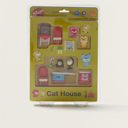 Gloo Cat House Toy Set-Role Play-image-0