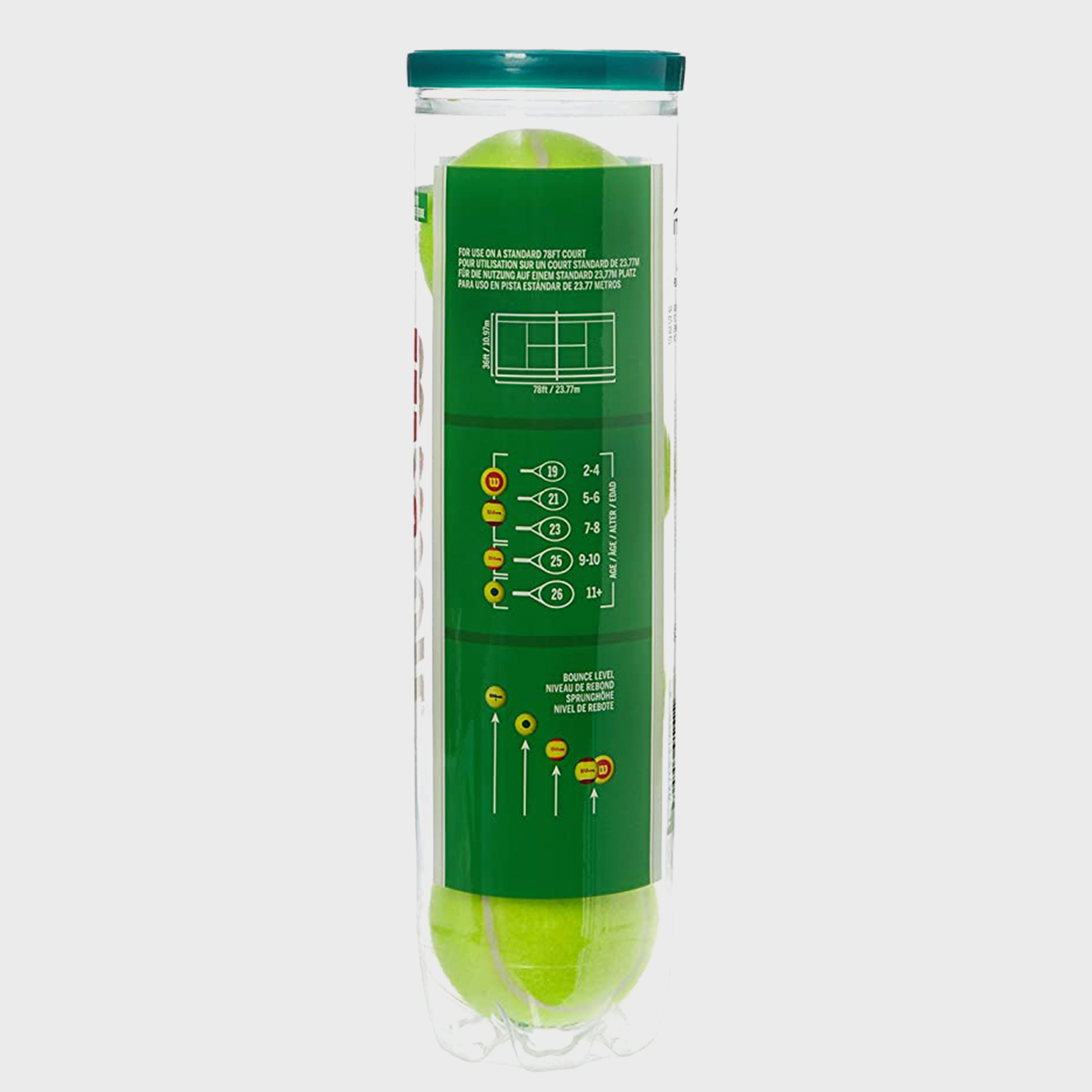 Wilson (Pack of 4) Starter Play Tennis Ball Green -toys-outdoor-sports-image-2