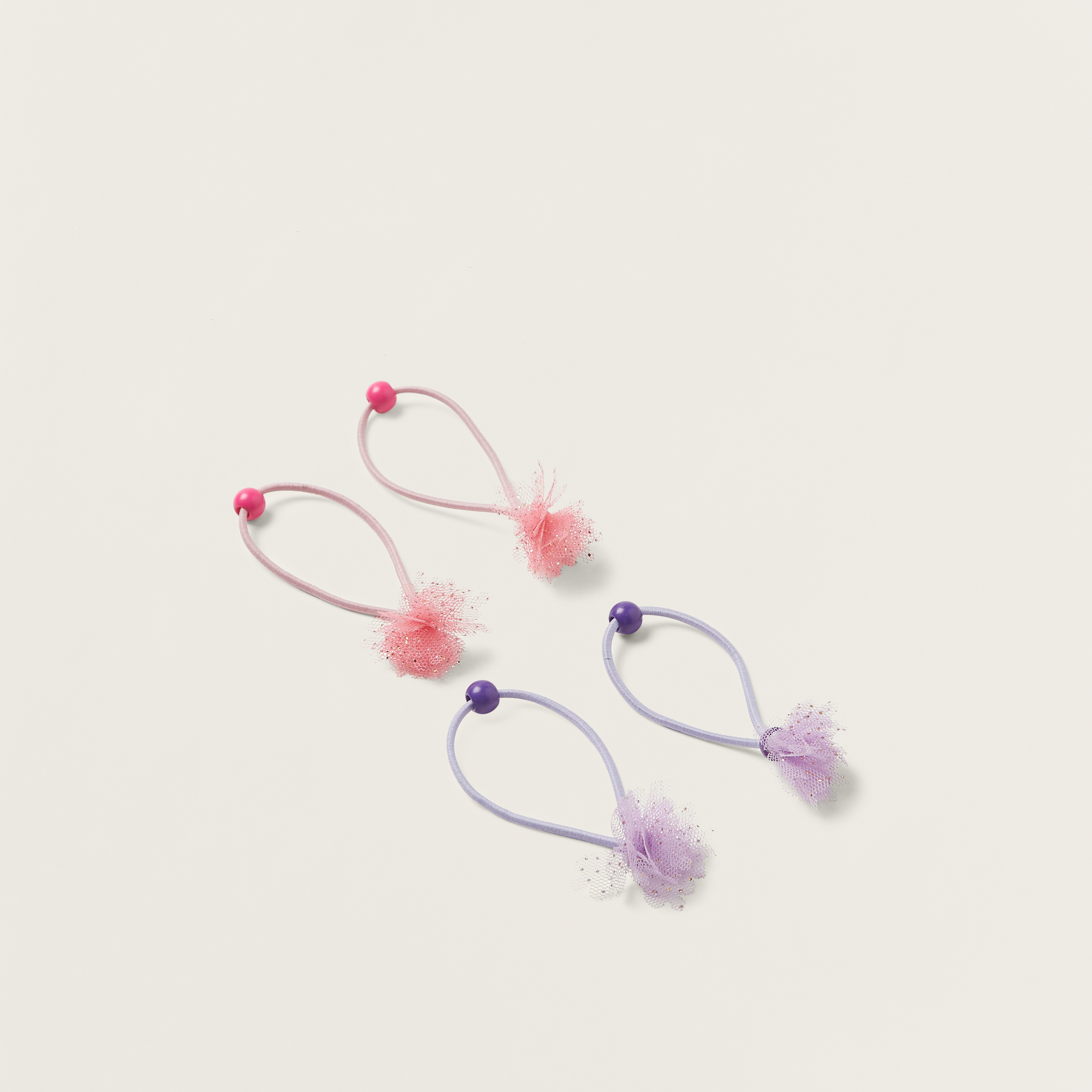 ربطات شعر مزيّنة من تشارمز - طقم من 4 قطع-baby-girls-accessories-hairaccessories-image-1
