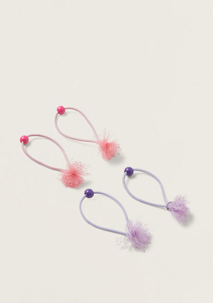 Charmz Embellished Hair Tie - Set of 4-Hair Accessories-image-0