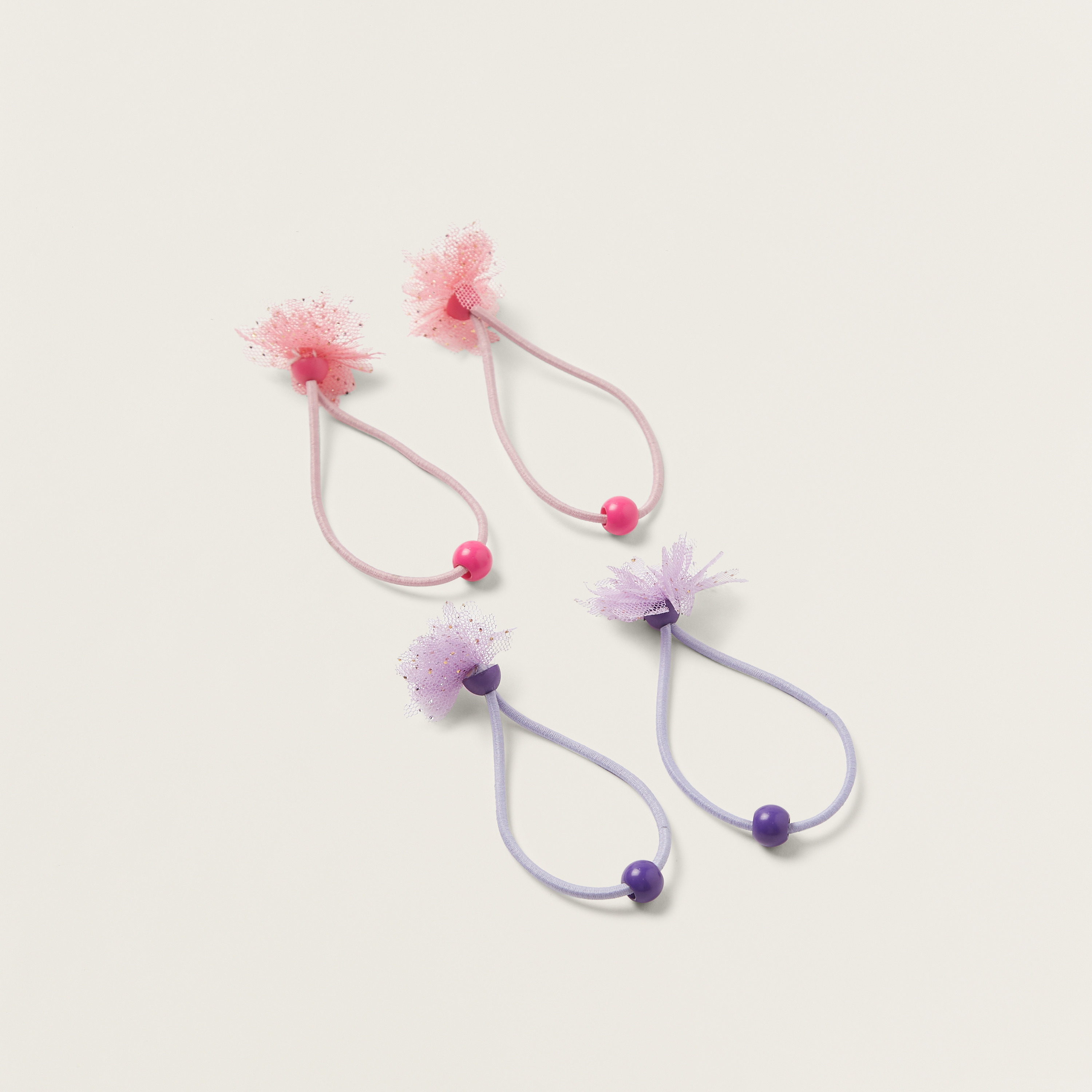 ربطات شعر مزيّنة من تشارمز - طقم من 4 قطع-baby-girls-accessories-hairaccessories-image-2