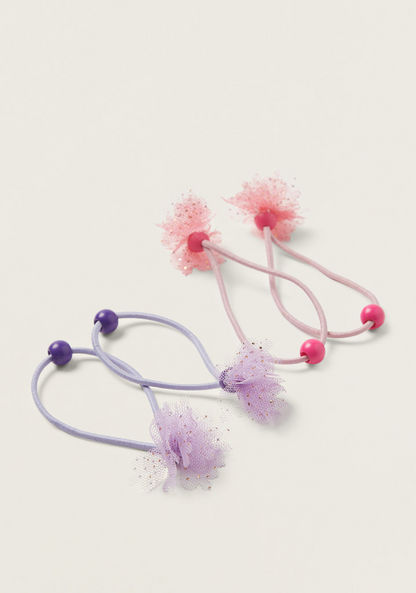 Charmz Embellished Hair Tie - Set of 4-Hair Accessories-image-2