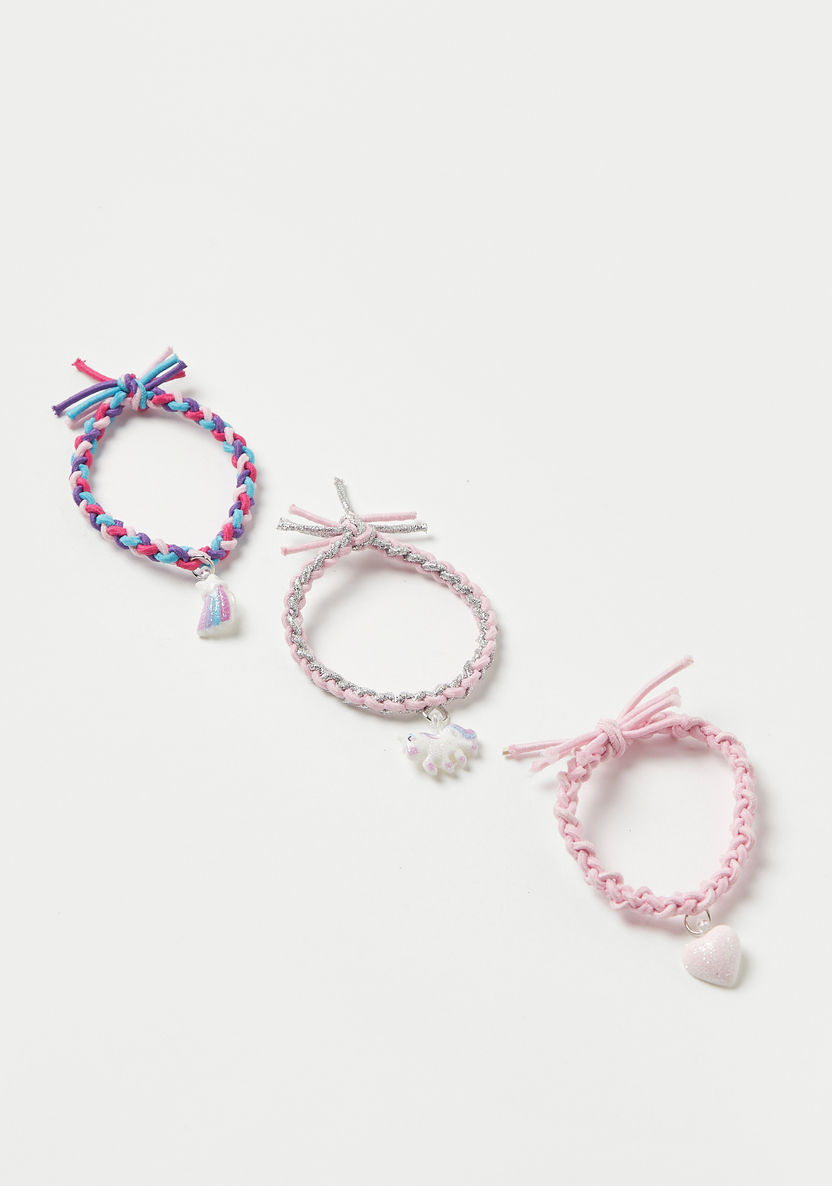 Charmz Assorted Hair Tie with Accent - Set of 3-Hair Accessories-image-0