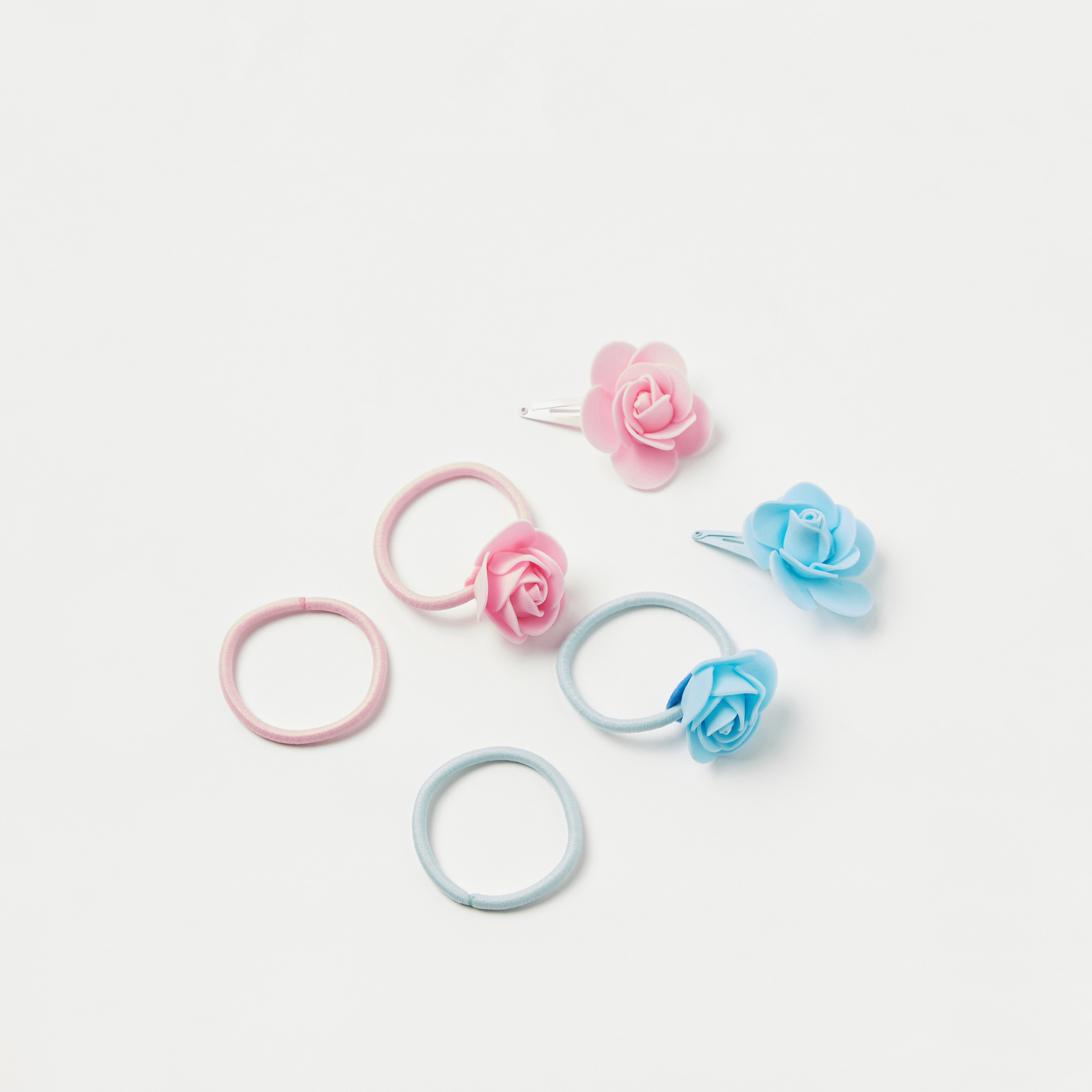 Charmz 6-Piece Hair Tie and Hair Clip Set-baby-girls-accessories-hairaccessories-image-1