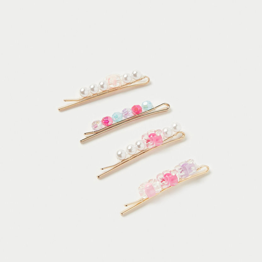 Charmz Embellished Hair Pin - Set of 4-Hair Accessories-image-1