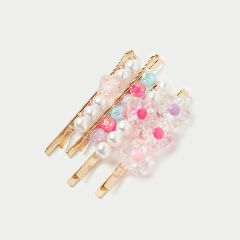 Charmz Embellished Hair Pin - Set of 4-Hair Accessories-image-2