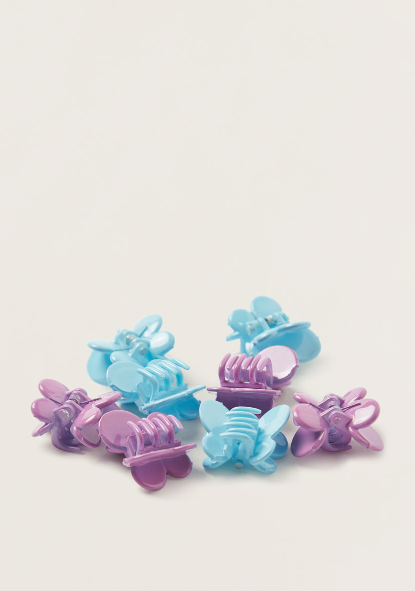 Charmz Butterfly Pattern Hair Clamp - Set of 8-Hair Accessories-image-2