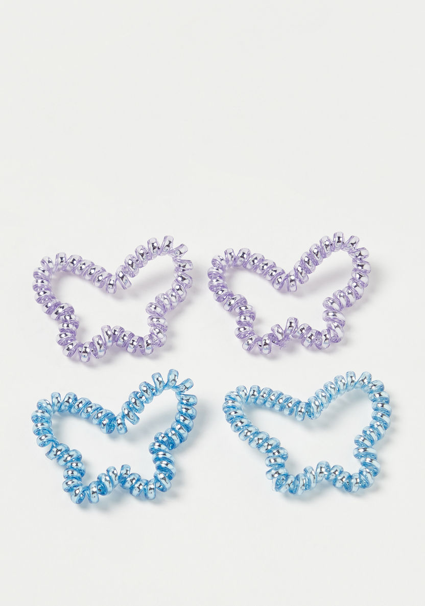 Charmz Butterfly Hair Tie - Set of 4-Hair Accessories-image-1