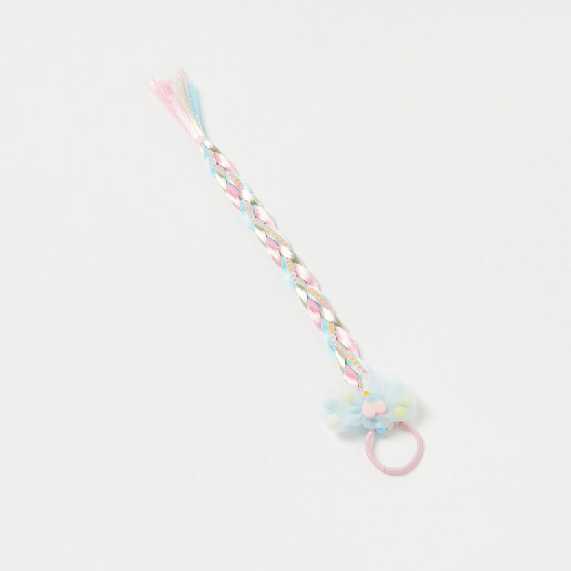 Charmz Sequinned Braided Hair Tie with Applique Detail-Hair Accessories-image-2