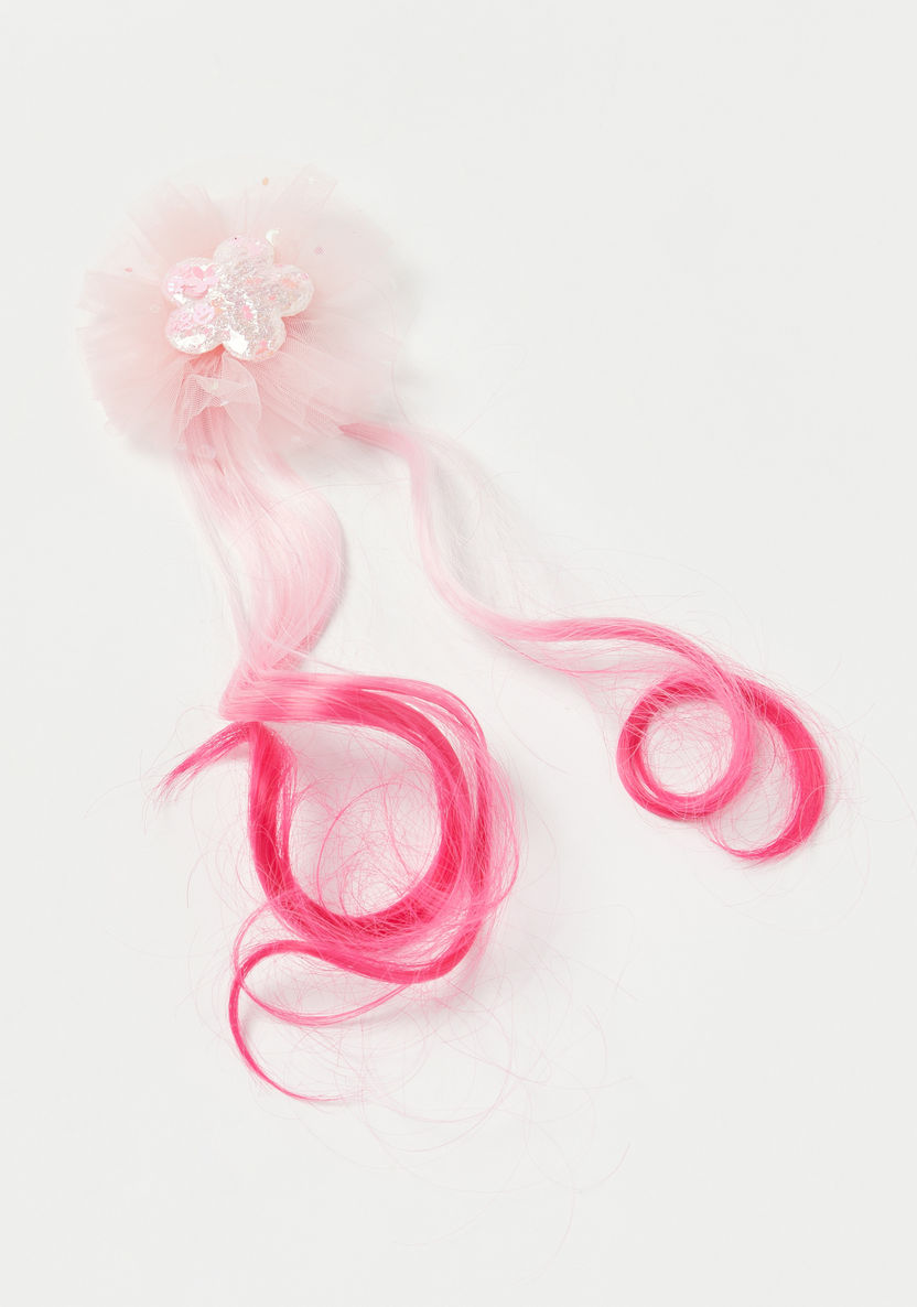 Charmz Glittered Flower Applique Hair Clip-Hair Accessories-image-0