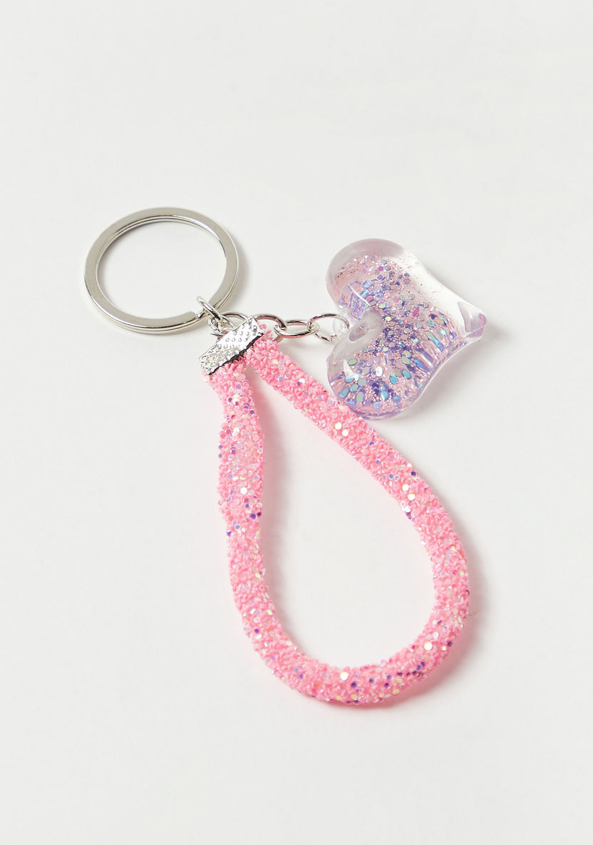 Charmz Heart Accent Glitter Detail Keychain-Novelties and Collectibles-image-1