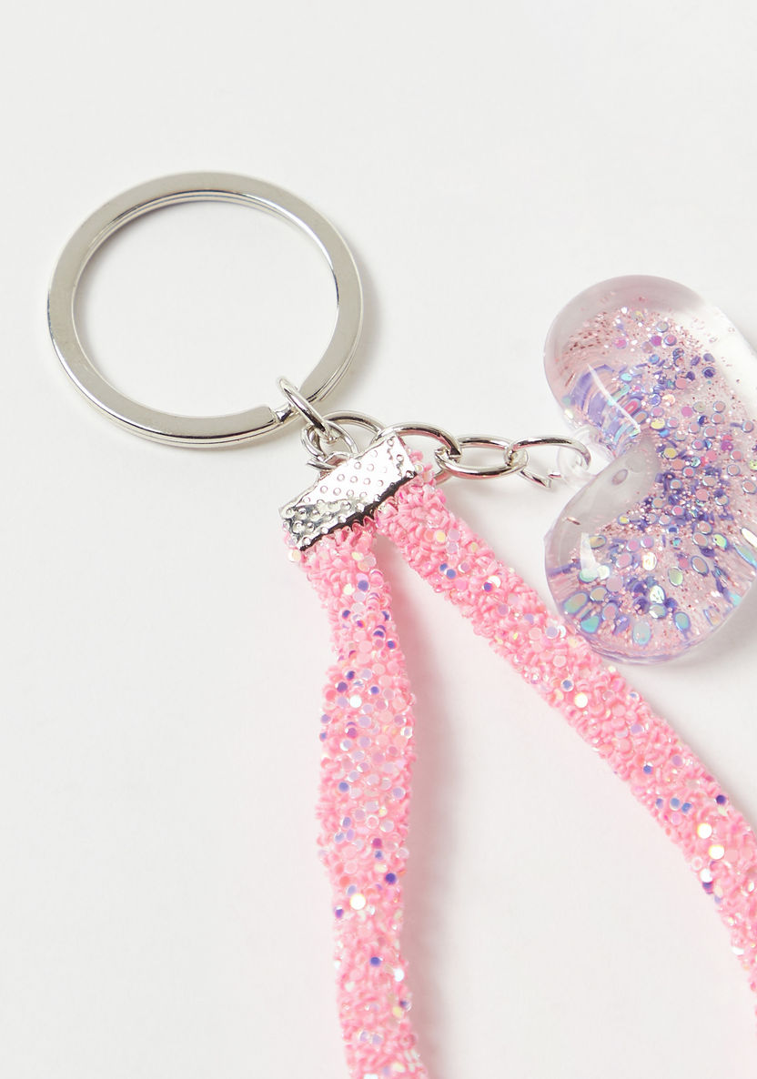 Charmz Heart Accent Glitter Detail Keychain-Novelties and Collectibles-image-2