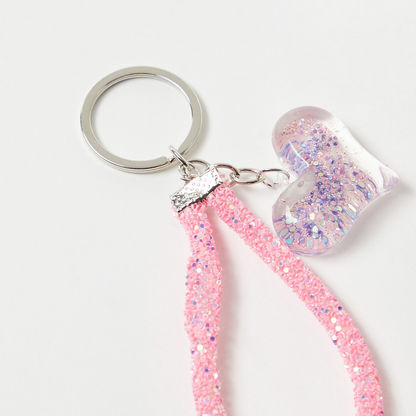 Charmz Heart Accent Glitter Detail Keychain-Novelties and Collectibles-image-2