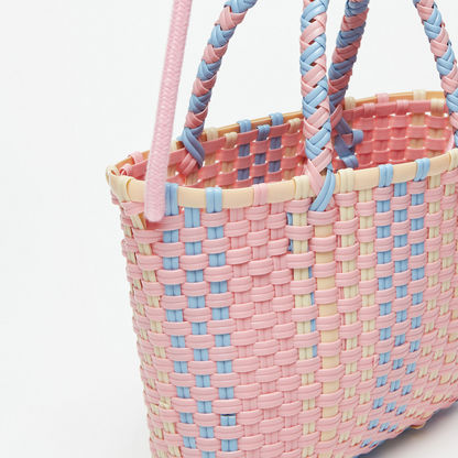 Little Missy Weave Textured Handbag-Girl%27s Bags-image-2