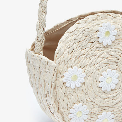 Little Missy Floral Textured Handbag-Girl%27s Bags-image-2