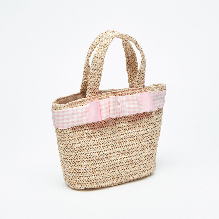 Little Missy Weave Textured Handbag-Girl%27s Bags-image-1