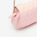 Little Missy Heart Textured Crossbody Bag with Chain Accented Strap and Flap Closure-Girl%27s Bags-thumbnailMobile-2