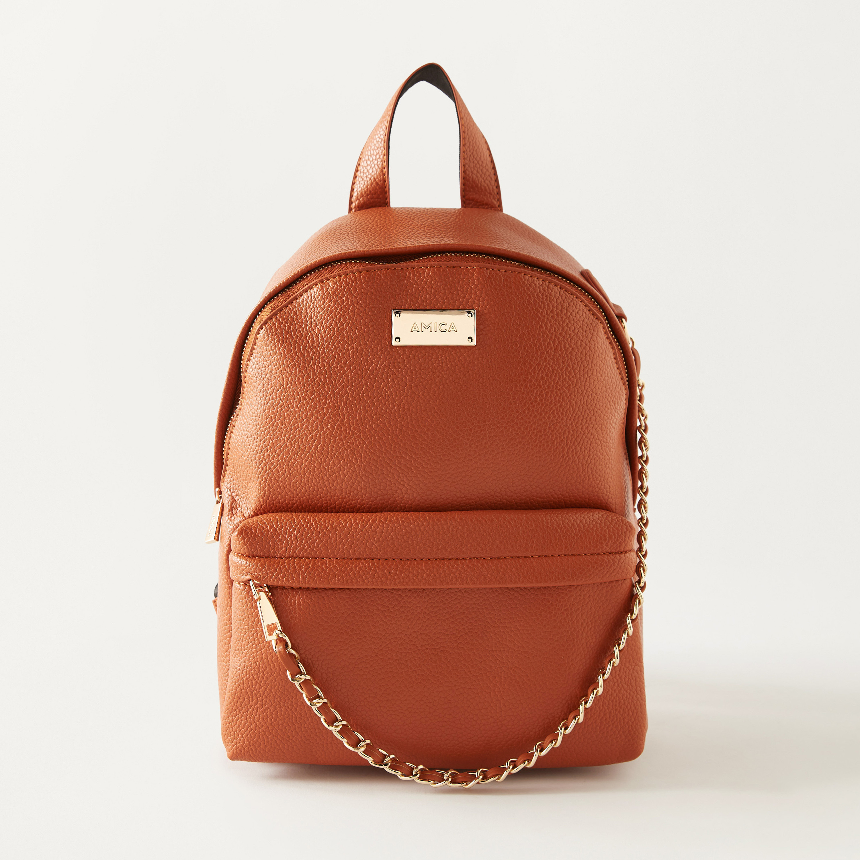 Orange backpack shop women's