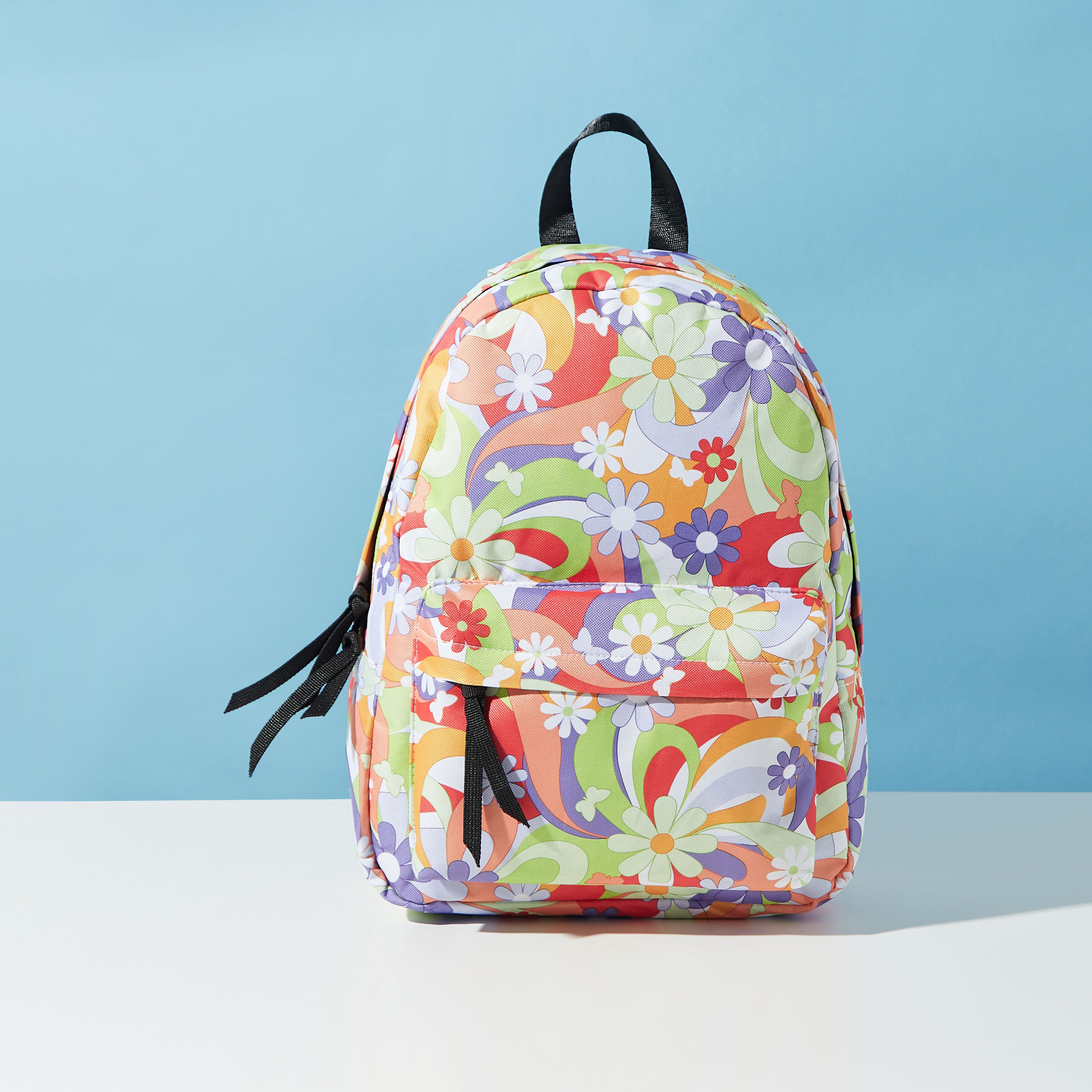 Floral printed cheap backpacks