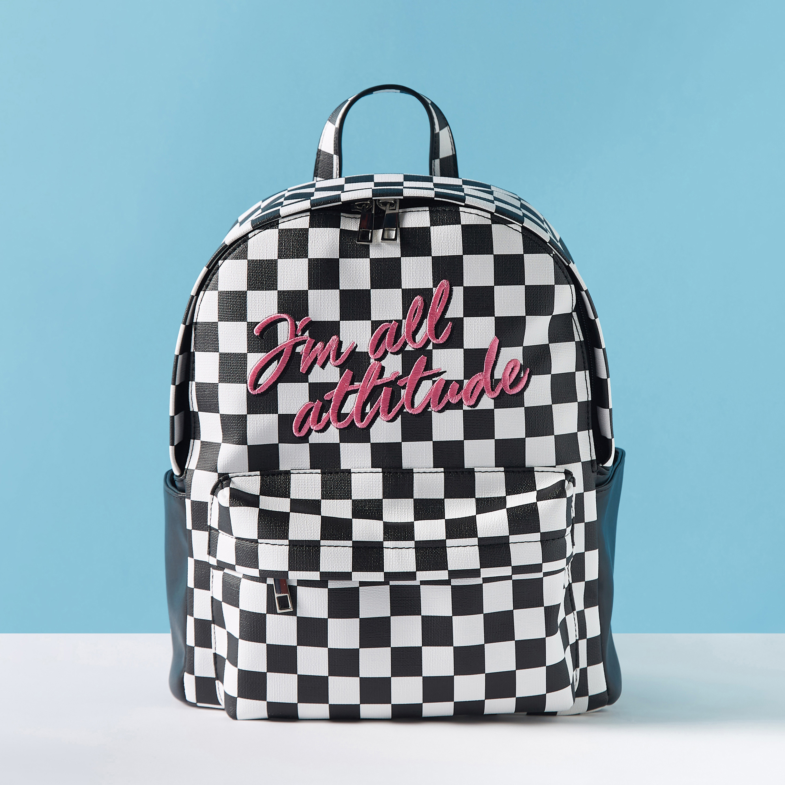 Checked Backpack Buy Mistotes Checked Backpack with Adjustable Shoulder Straps Online ...