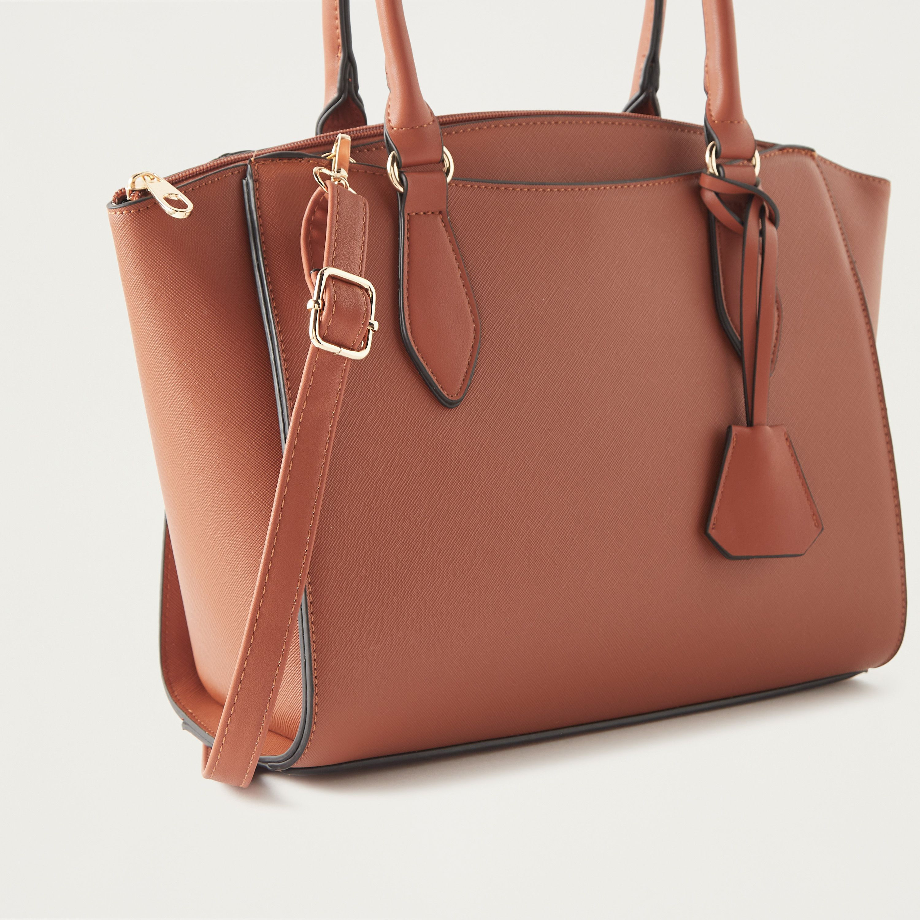 شنطة توتي سادة بمقابض مزدوجة من ساشا-women-bagsandwallets-handbags-image-3