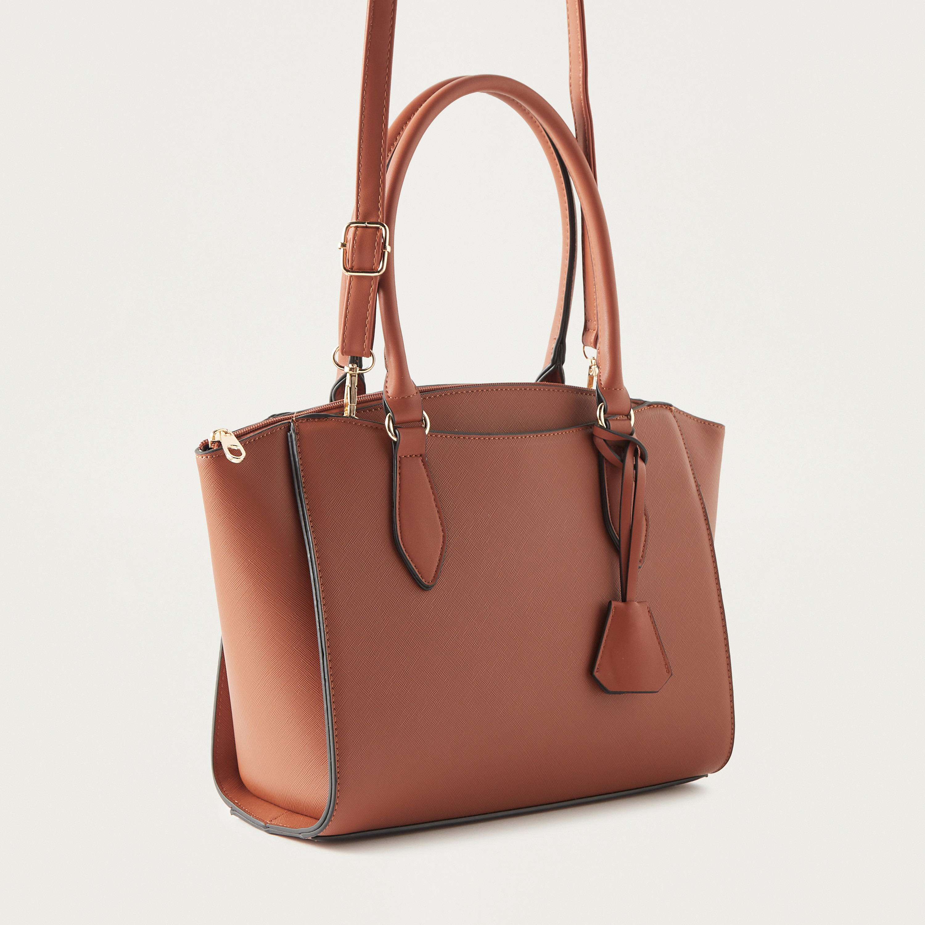 شنطة توتي سادة بمقابض مزدوجة من ساشا-women-bagsandwallets-handbags-image-4