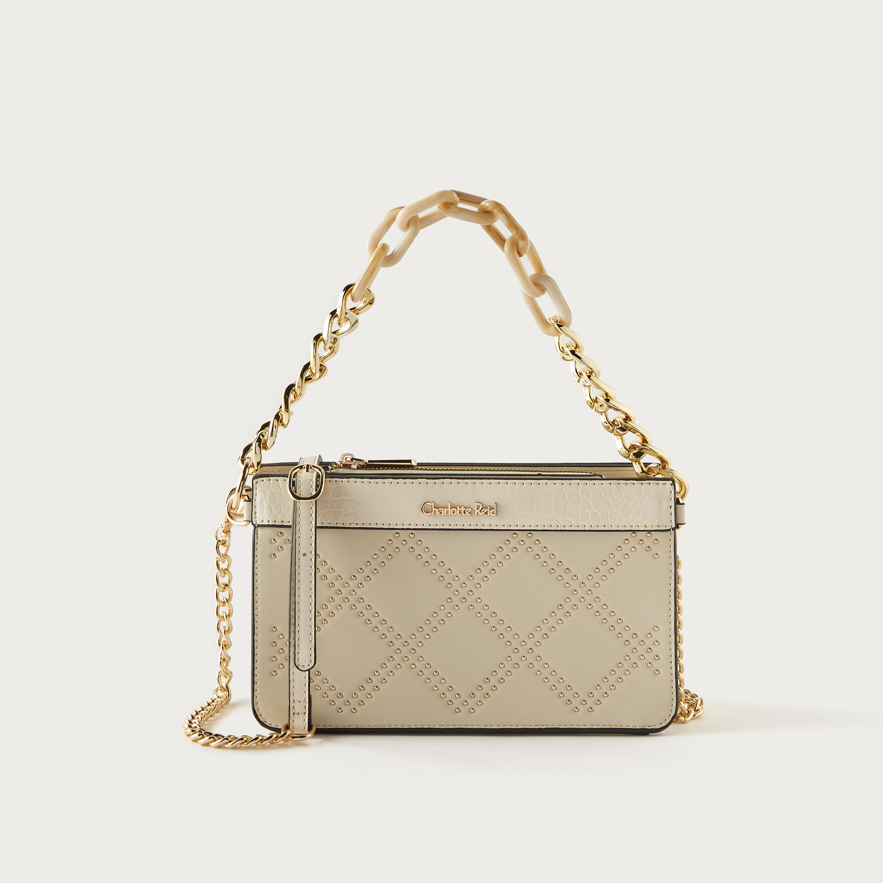 Buy Women's Charlotte Reid Panelled Tote Bag with Detachable Strap and Zip  Closure Online | Centrepoint Bahrain | Bags, Tote bag, Tote
