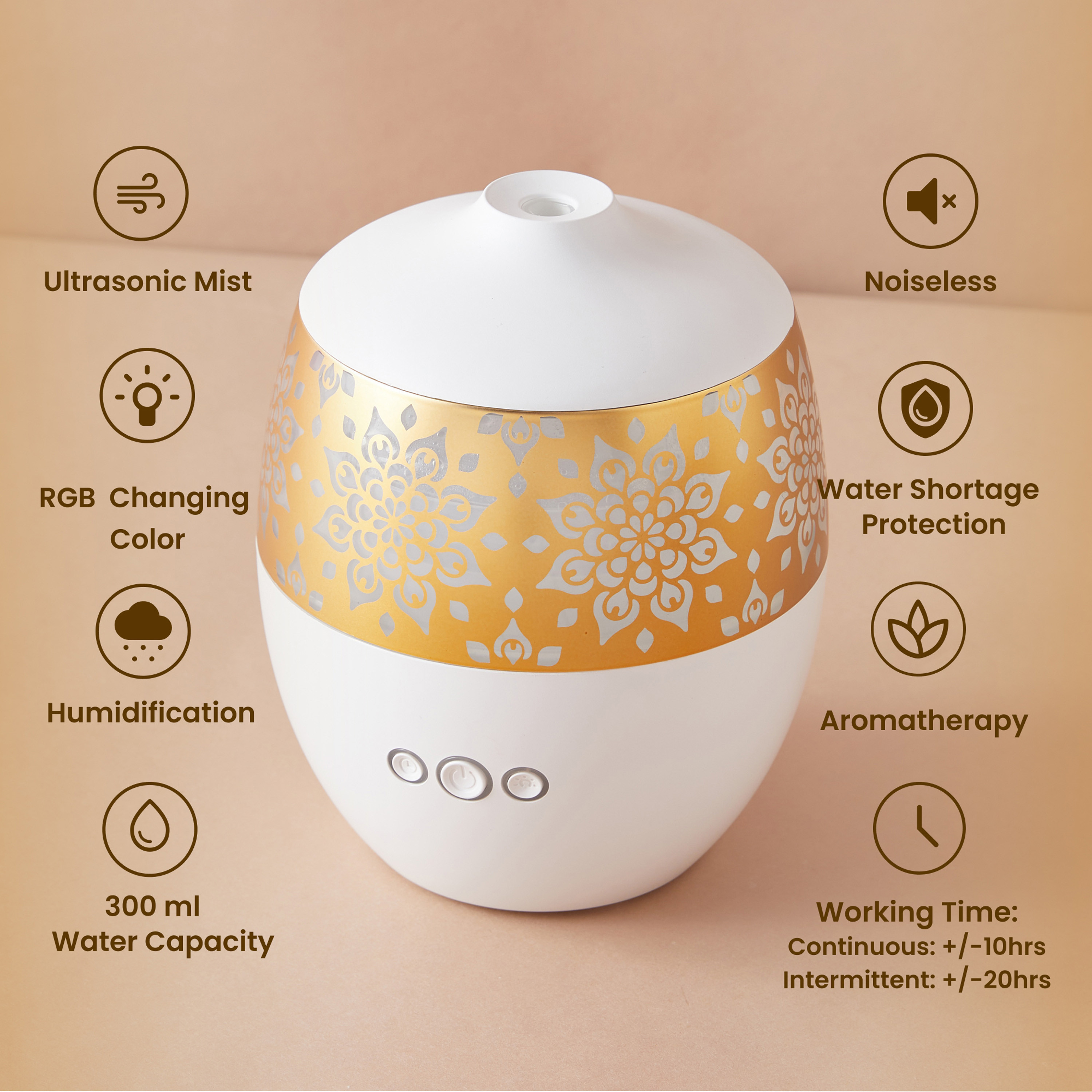 Bloom Aroma Diffuser - 300 ml-household-homefragrance-airrevitalisersandhumidifiers-image-2