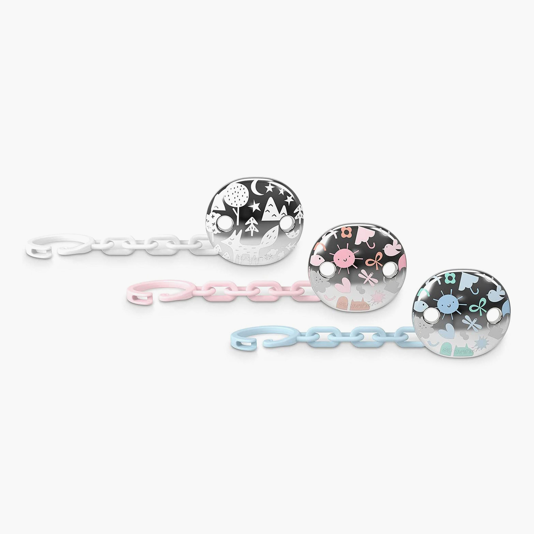 Suavinex Printed Pacifier Holder-baby-feeding-pacifiers-image-2