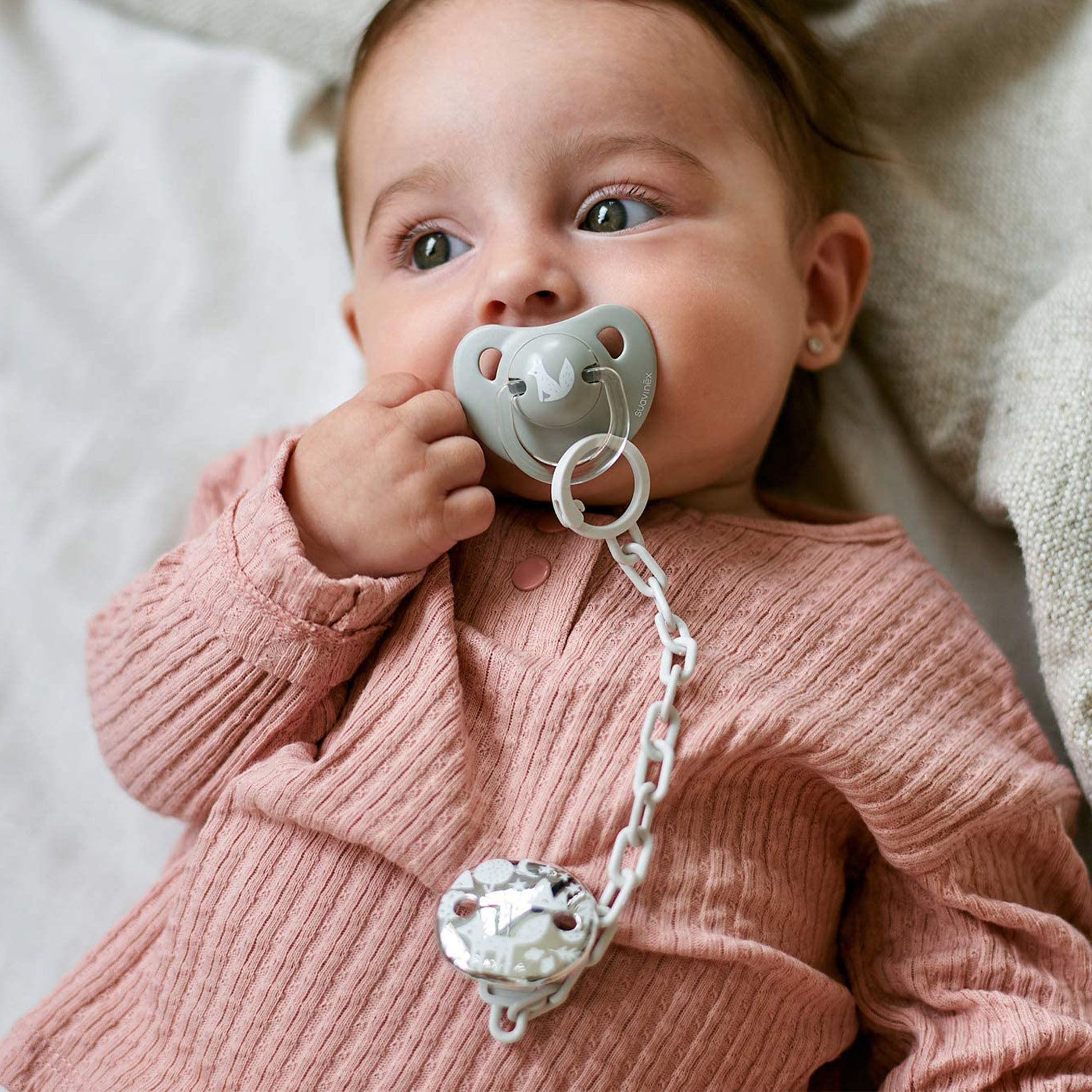 Suavinex Printed Pacifier Holder-baby-feeding-pacifiers-image-4