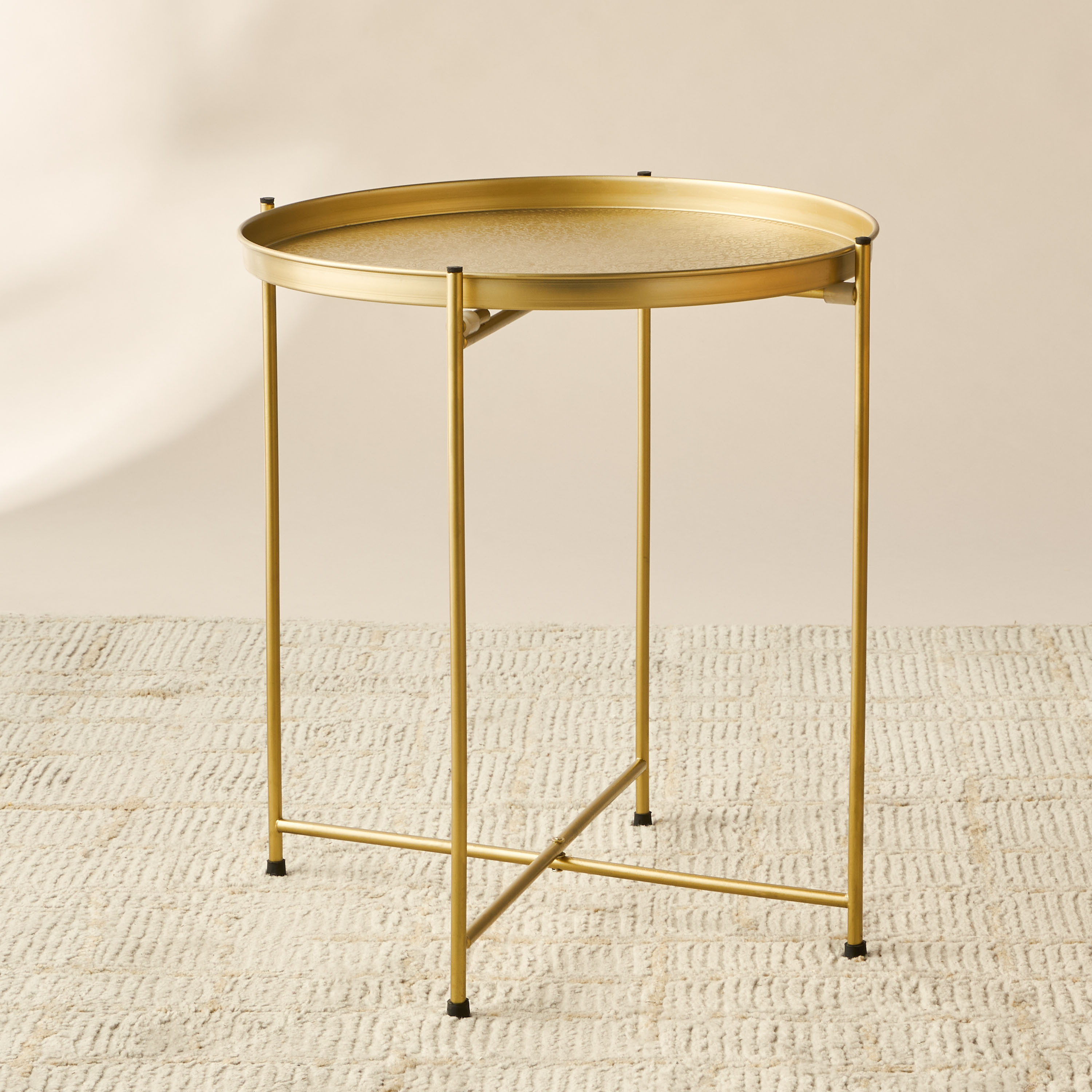 Tray Top Metal Accent Table - 41x41x46 cm-furniture-livingroom-sideandendtables-image-2