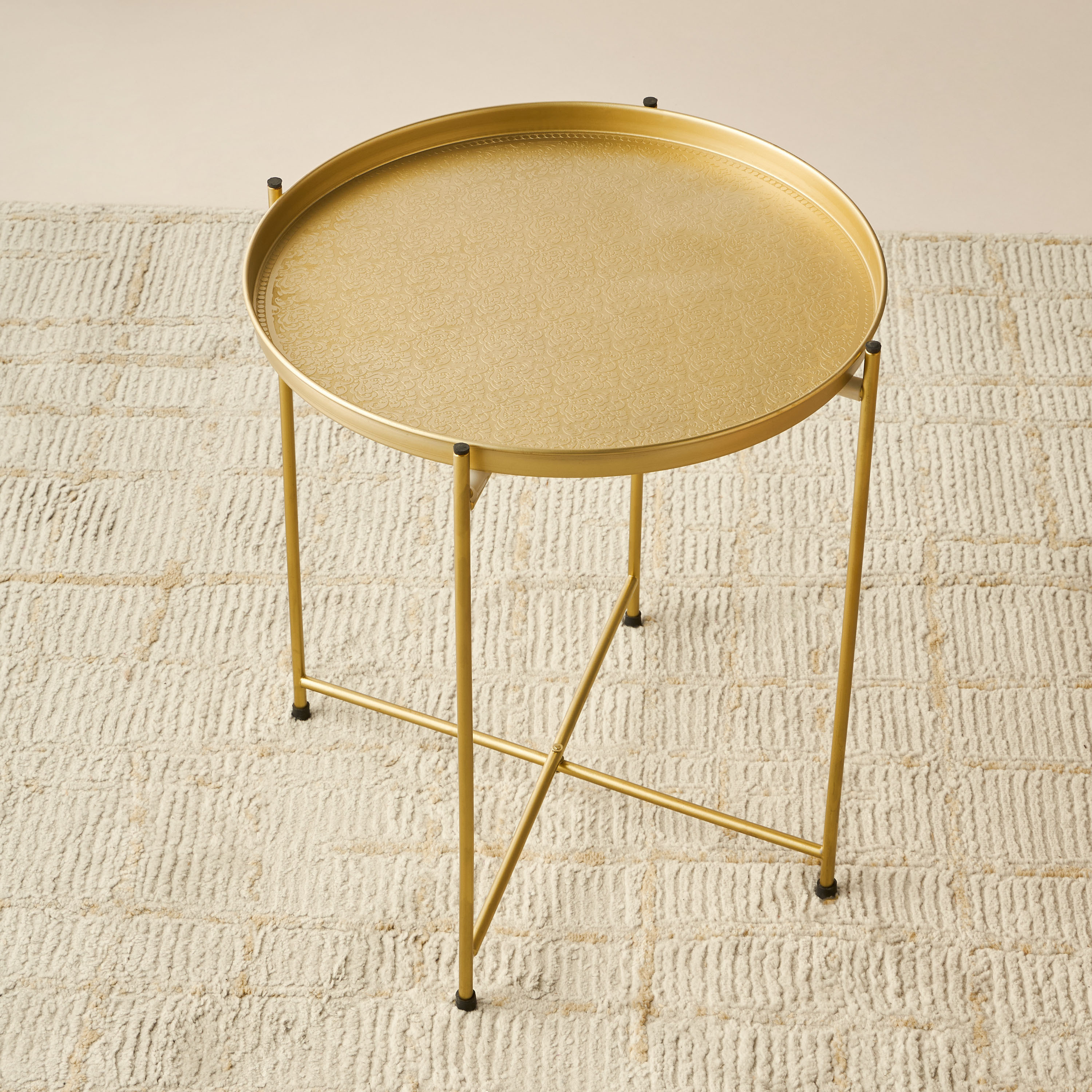 طاولة زينة معدن بسطح صينية - 41x41x46 سم-furniture-livingroom-sideandendtables-image-3