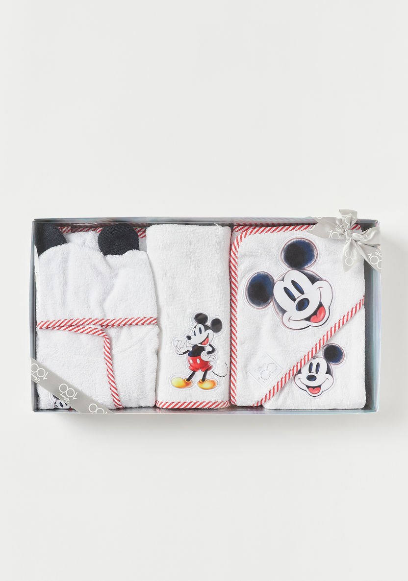 Disney Mickey Mouse Bathrobe Gift Set-Towels and Flannels-image-0