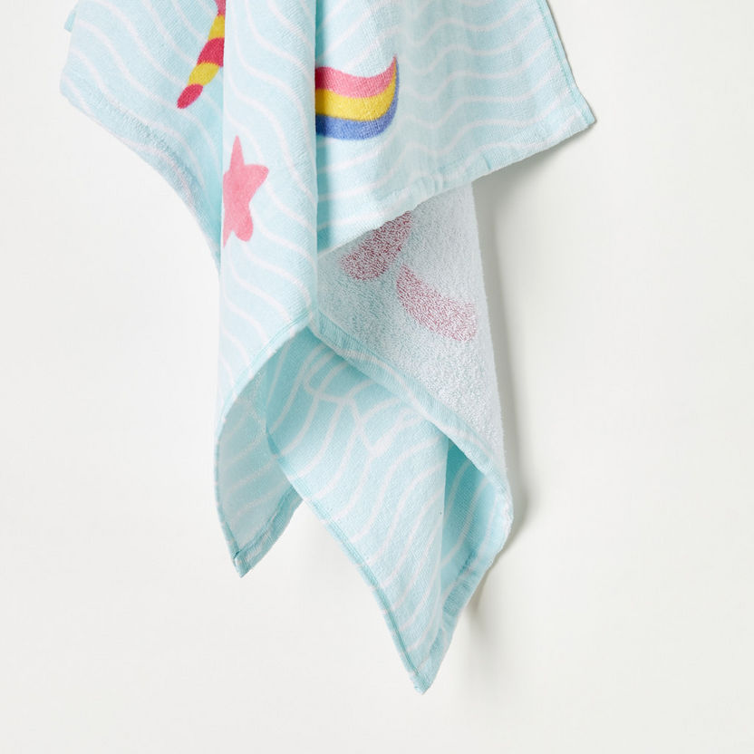 Juniors Unicorn Detail Towel - 70x140 cms-Towels and Flannels-image-1