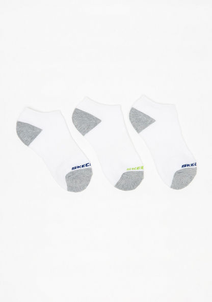 Skechers Colourblock Ankle Length Socks - Set of 3-Boy%27s Socks-image-0