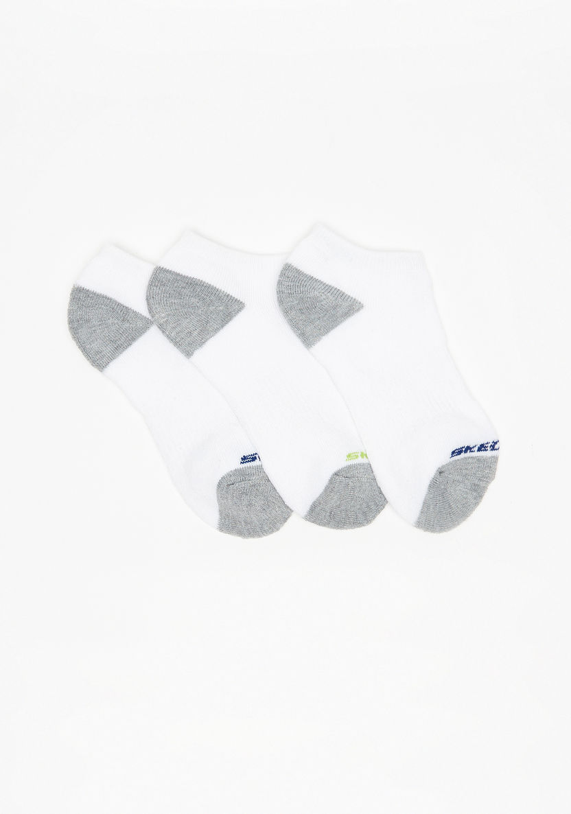 Skechers Colourblock Ankle Length Sports Socks - Set of 3-Boy%27s Socks-image-1