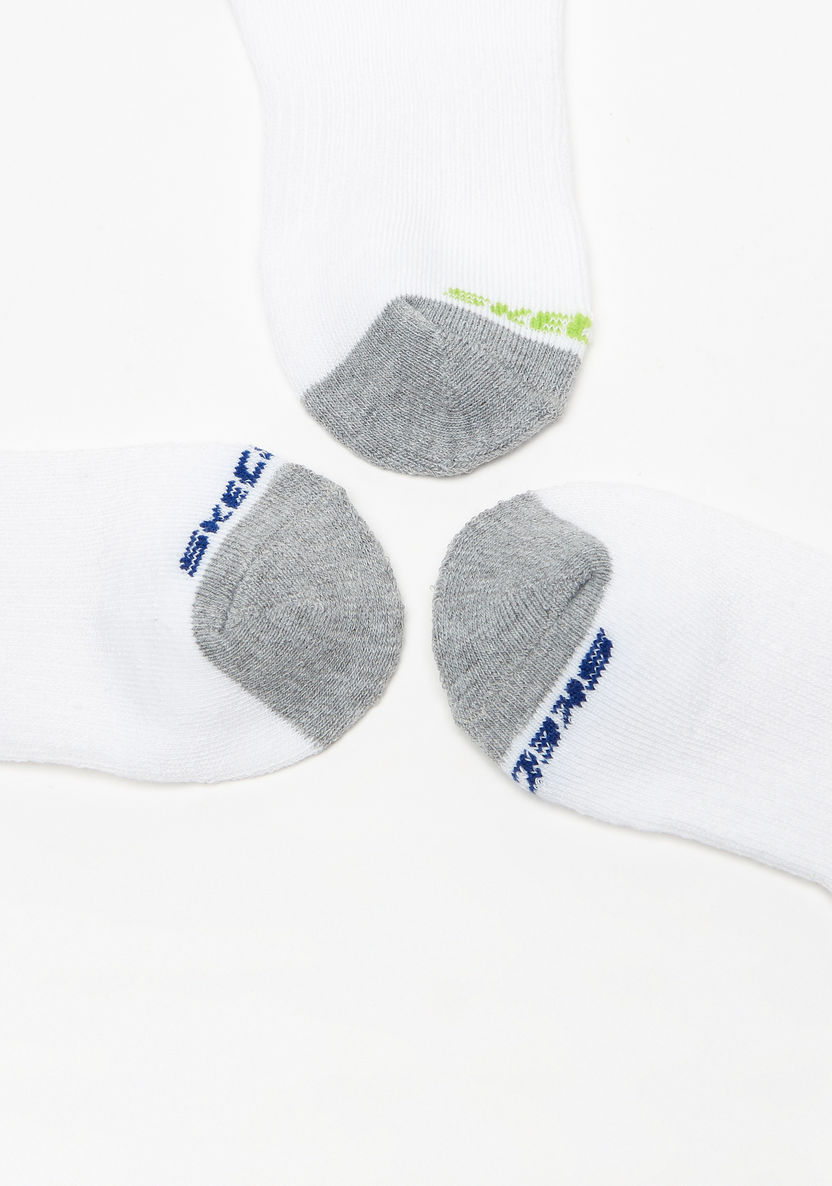 Skechers Colourblock Ankle Length Sports Socks - Set of 3-Boy%27s Socks-image-2