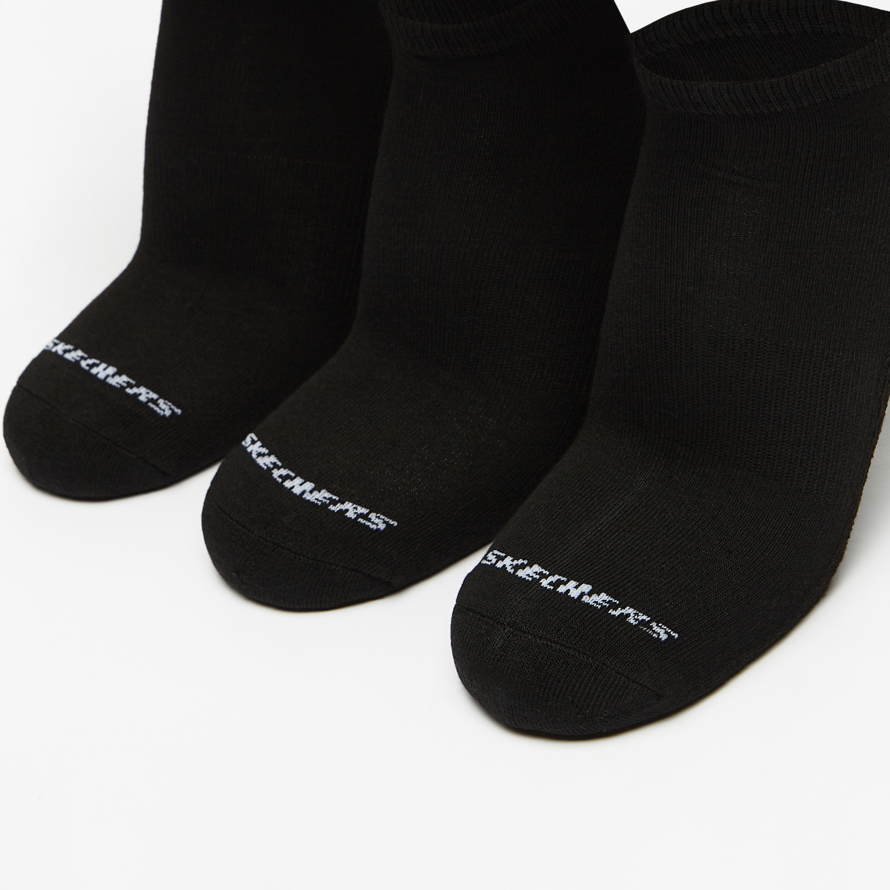 طقم جوارب بطول الكاحل 3 أزواج بطبعات من سكتشرز - S113012D-001-men-socks-image-2