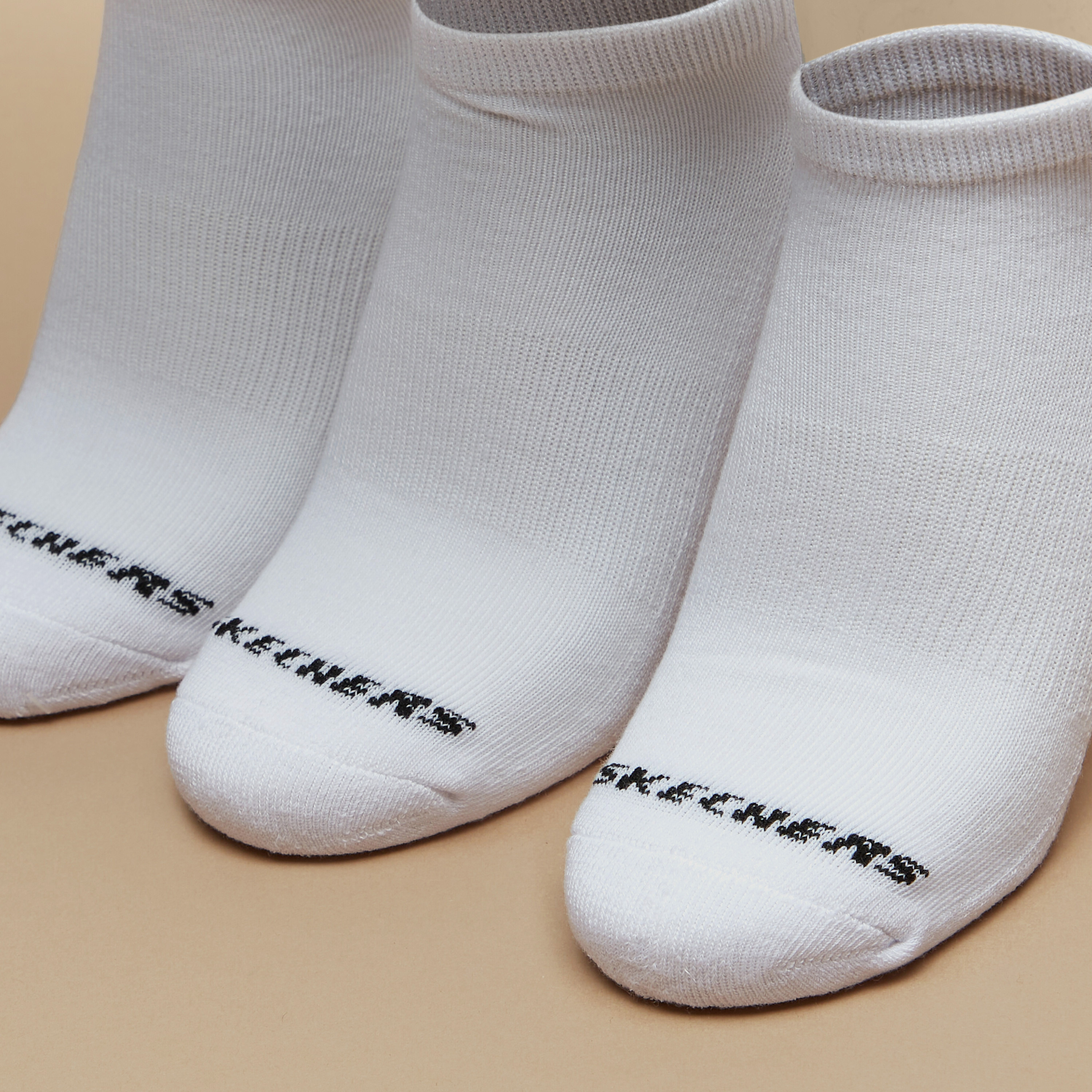 Skechers 3-Piece Logo Print Terry Ankle Length Sports Socks Set - S113012C-105-women-socksandstockings-image-2